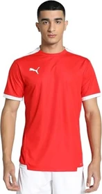 Puma teamLIGA Funktionsshirt kurzarm rot/weiß (Herren)