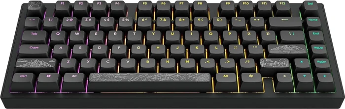 Dark Project ALU81A Terra Nostra Gaming Keyboard, schwarz, LEDs RGB, g3ms Moonstone, USB, US