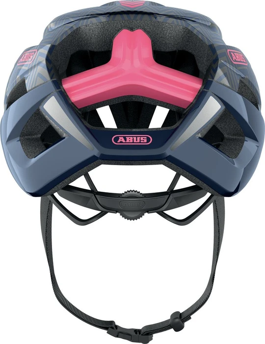ABUS Stormchaser Helm zigzag blue