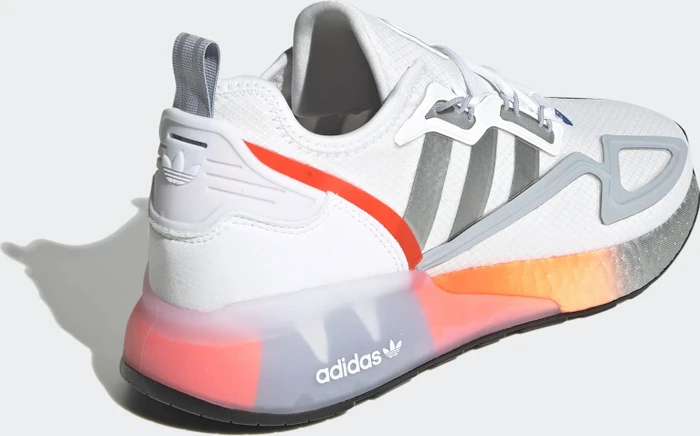 adidas ZX 2K Boost cloud white/silver metallic/glow blue (Herren)