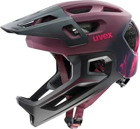 UVEX React Fullface-Kinderhelm cranberry matt
