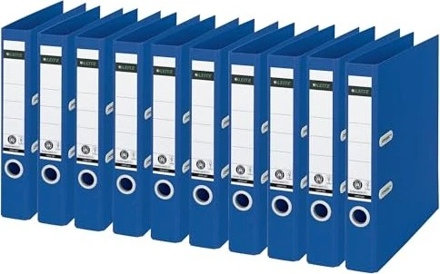 Leitz Qualitäts Ordner 2-Ring 180° Recycle, 55mm, A4, blau