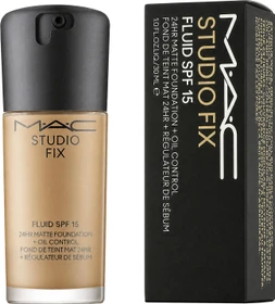 MAC Studio Fix Fluid 24HR Matte Foundation + Oil Control NC15 LSF15, 30ml
