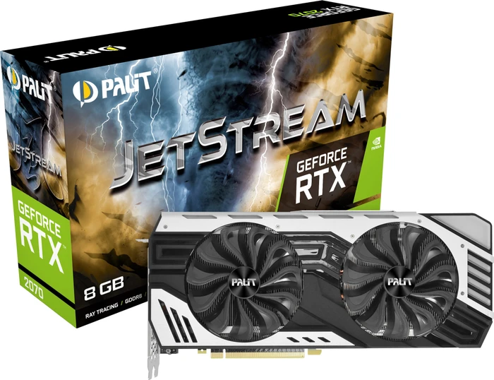 Palit GeForce RTX 2070 JetStream, 8GB GDDR6, HDMI, USB-C, 3x DP