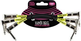 Ernie Ball 6" Angle/Angle Patch Cable 3-Pack Black