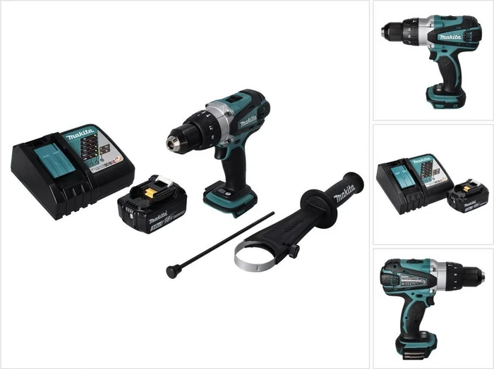 Makita DHP458RF1 Akku-Schlagbohrschrauber inkl. Akku 3.0Ah