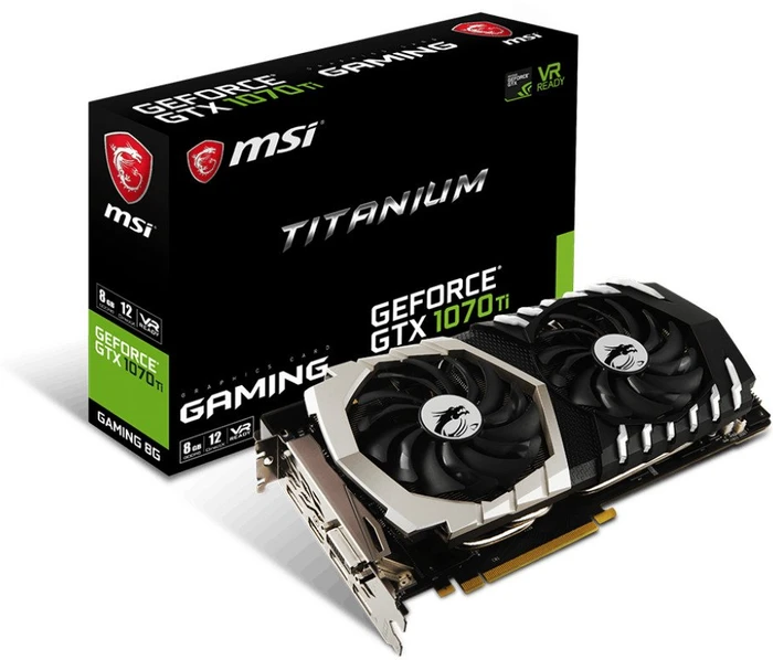 MSI GeForce GTX 1070 Ti Titanium 8G, 8GB GDDR5, DVI, HDMI, 3x DP