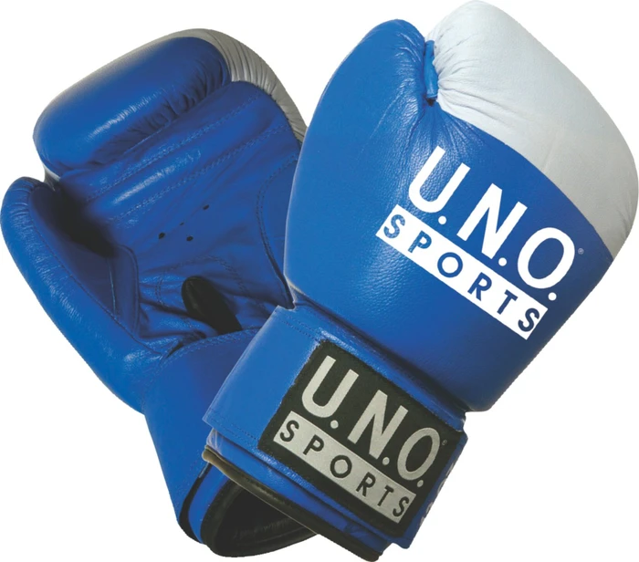 U.N.O. Fitness Competition Boxhandschuhe blau/weiß