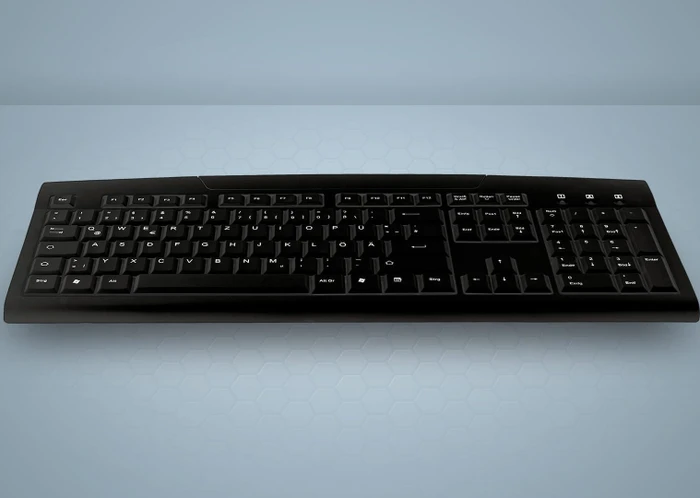 Contour Design Active Key abwaschbare PC-Tastatur, schwarz, USB, CH