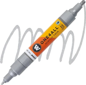 Molotow ONE4ALL Twin 1.5/4mm Acrylmarker silber metallic