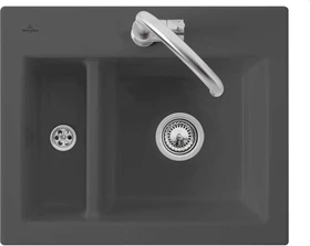 Villeroy & Boch Subway 620x510mm Einbau Becken reversibel graphite