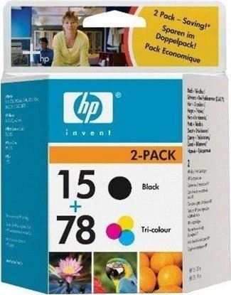 HP Druckkopf mit Tinte 15+78 schwarz/dreifarbig