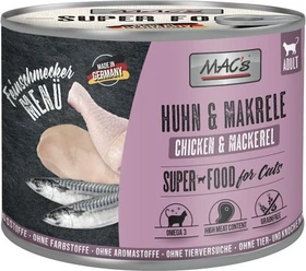 MAC's Cat Feinschmecker Huhn und Makrele Adult, 600g (6x 100g)