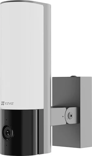 Ezviz EL3 2K Kamera mit LED-Außenwandleuchte silber