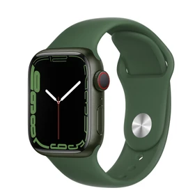 Apple Watch Series 7 (GPS) 41mm Aluminium grün mit Sportarmband Klee