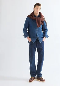 Wrangler Regular 1 Pocket Hemd langarm dark wash (Herren)