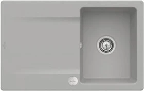 Villeroy & Boch Siluet Flat 780x490mm Einbau Becken reversibel mit Ablauffernbedienung fossil