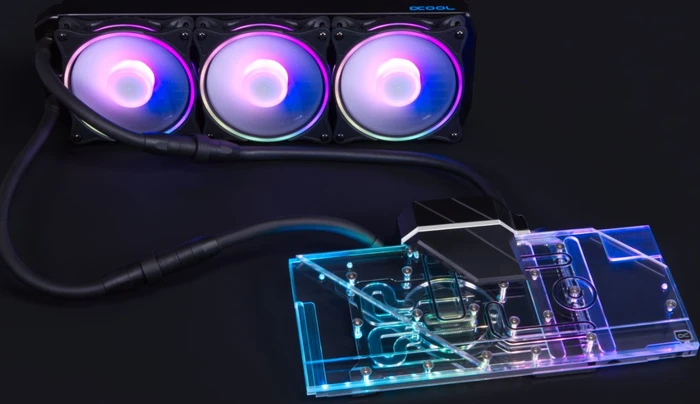 Alphacool Eiswolf 2 AiO 360mm AMD Radeon RX 6800/6800XT Gaming Trio X mit Backplate