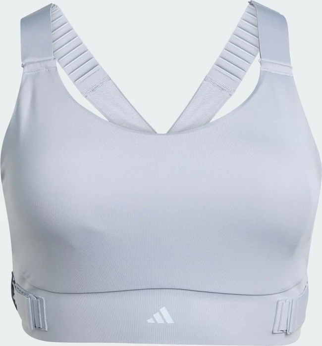 adidas FastImpact Luxe Run High-Support Sport-BH halo silver (Damen)