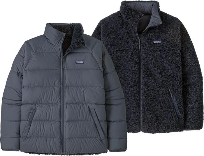Patagonia Reversible Silent Down Fleece Funktionsjacke smolder blue (Herren)