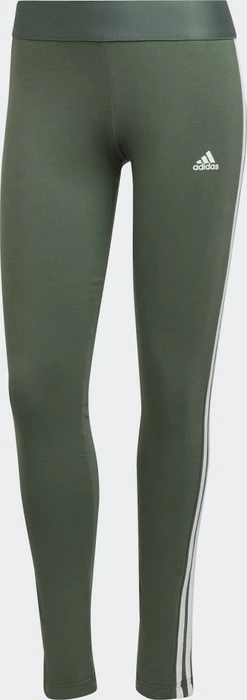 adidas Loungewear Essentials 3-Streifen Hose lang green oxide/black (Damen)