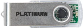 BestMedia Platinum Twister transparent 128GB, USB-A, USB 3.2 Gen 1×1