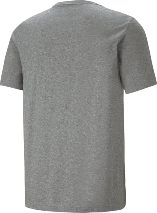 Puma Essentials Logo T-Shirt kurzarm medium grey heather (Herren)