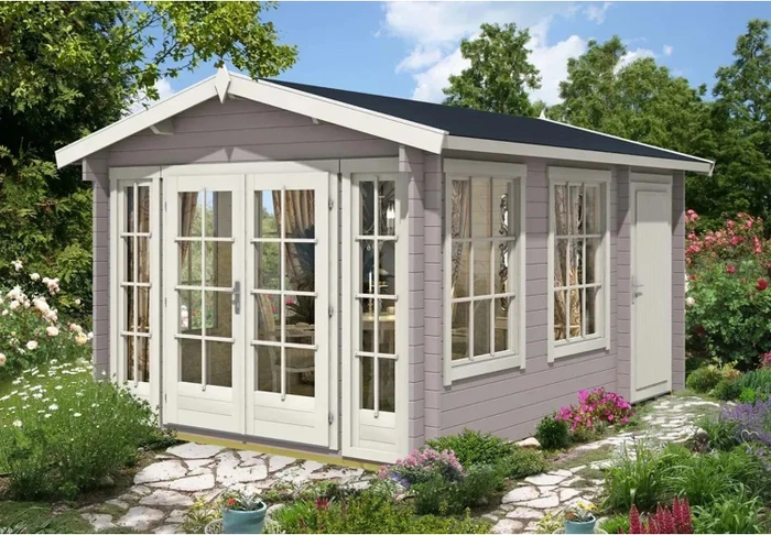Alpholz Gartenhaus Kim-40 340x460cm natur