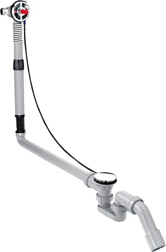 Hansgrohe Exafill Ab- & Überlaufgarnitur mit Füllfunktion für Sonderwanne, Kunststoff