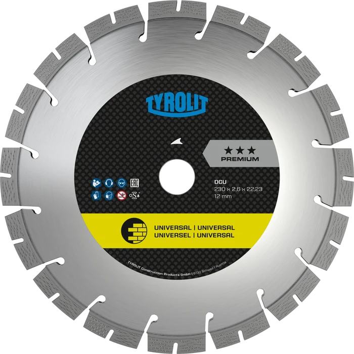 Tyrolit Premium DCU Trockenschnitt Trennscheibe, 115x2.4x22.23mm, 1 Stück