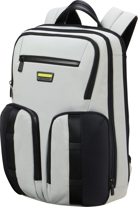 Samsonite Urban-Eye, Rucksack, 14.1", mit 2 Taschen, Light Grey/Lime