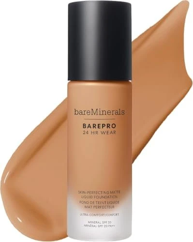 bareMinerals barePro 24h Matte Comfort Liquid Foundation medium deep 40 neutral LSF20, 30ml