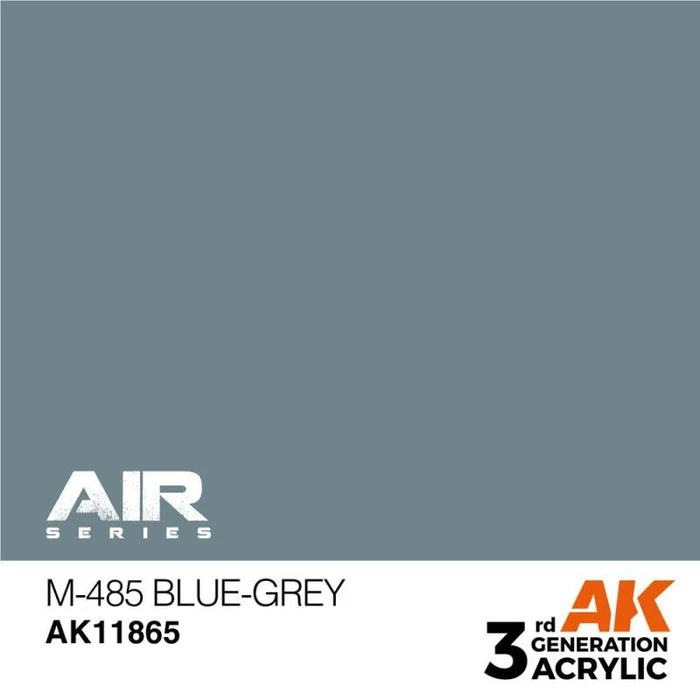 AK-Interactive 3rd Gen Acrylic Colors Air Series m-485 blue grey, 17ml