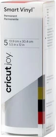 Cricut Joy Smart Vinylfolie permanent mehrfarbig, 13.9x30.4cm, 5 Stück