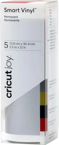 Cricut Joy Smart Vinylfolie permanent mehrfarbig, 13.9x30.4cm, 5 Stück