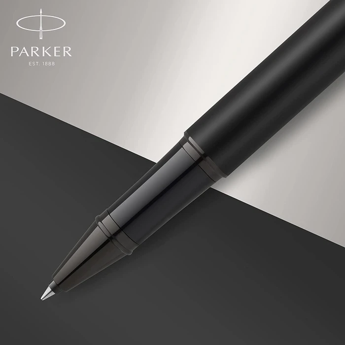 Parker IM Monochrome Tintenroller (Mine) matte black, Geschenkbox