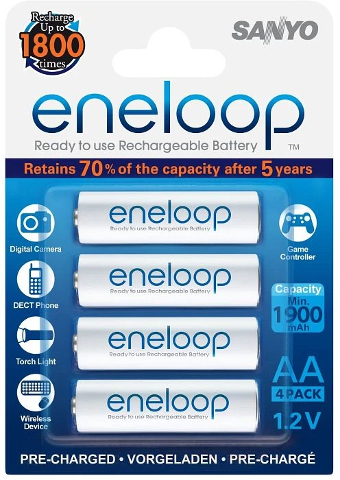 Panasonic eneloop (Gen 3) Mignon AA NiMH 1900mAh, 4er-Pack