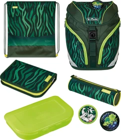 Herlitz SoftLight Plus Jungle Schultaschen-Set, 6-tlg.