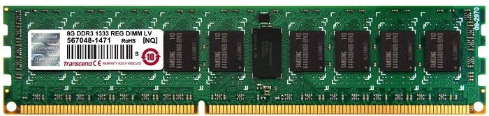 Transcend UDIMM 4GB, DDR3L-1600, CL11, 1RX8