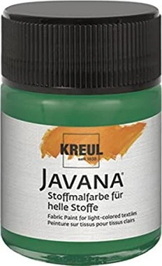 Kreul Javana Stoffmalfarbe für helle Stoffe, dunkelgrün, 50ml