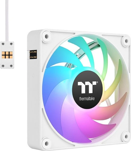 Thermaltake CT140 EX ARGB Sync Snow White, weiß, 140mm, 3er-Pack