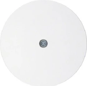 Berker R.1/R.3/R.classic Blindverschluss für Kabelauslass, polarweiß glänzend