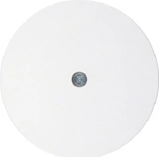 Berker R.1/R.3/R.classic Blindverschluss für Kabelauslass, polarweiß glänzend