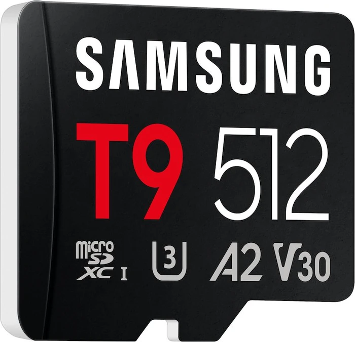 Samsung T9 R200/W130 512GB, UHS-I U3, A2, Class 10