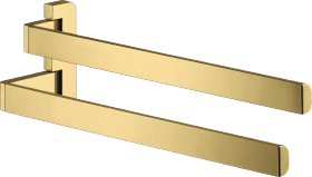 Hansgrohe Axor Universal Softsquare Handtuchhalter zweiarmig polished gold optic