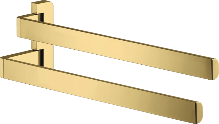 Hansgrohe Axor Universal Softsquare Handtuchhalter zweiarmig polished gold optic