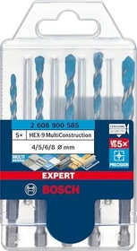 Bosch Professional EXPERT HEX-9 MultiConstruction Mehrzweckbohrer-Sortiment, 5-tlg.