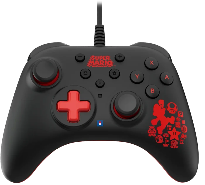 Hori Horipad Turbo Controller Super Mario Edition schwarz/rot (Switch)