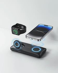 Veger Power Bank Magnetic 3-in-1 22.5W 10000mAh schwarz