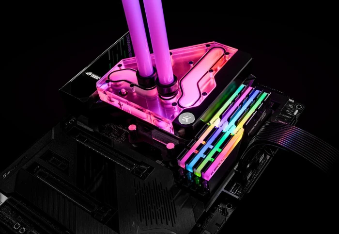 EK Water Blocks Quantum Line EK-Quantum Momentum ASUS ROG Crosshair VIII Formula D-RGB VRM Bridge, Nickel, Acryl